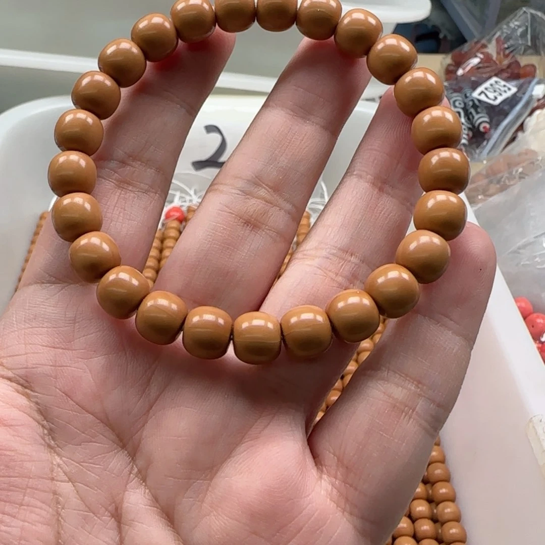 白玉菩提吊坠黄色726