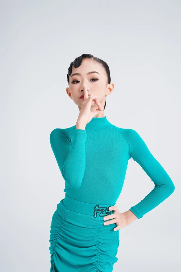 FZS DANCE L277冬季新品糖果色分体高领练功服