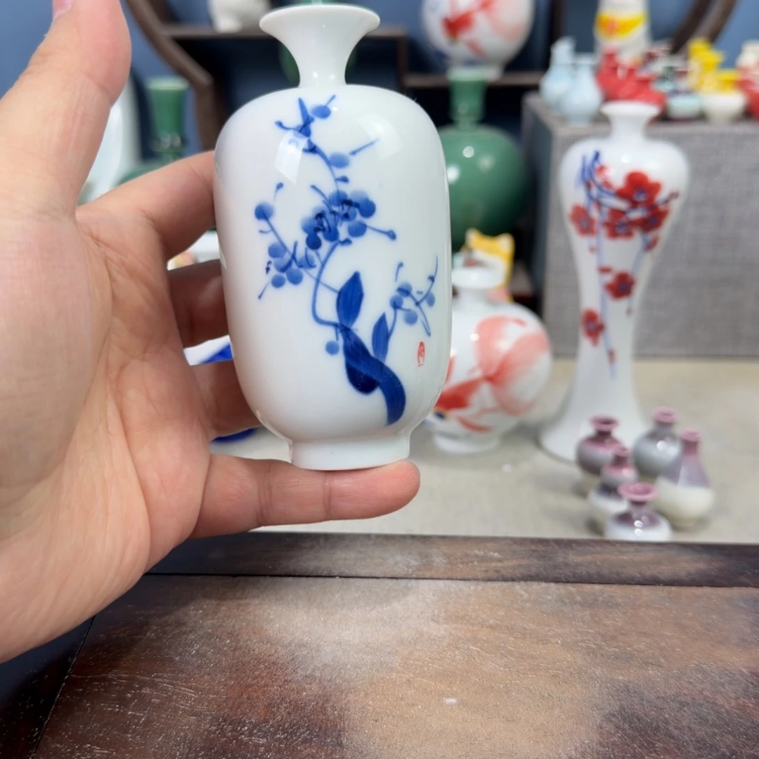 陶瓷手工小花器摆件