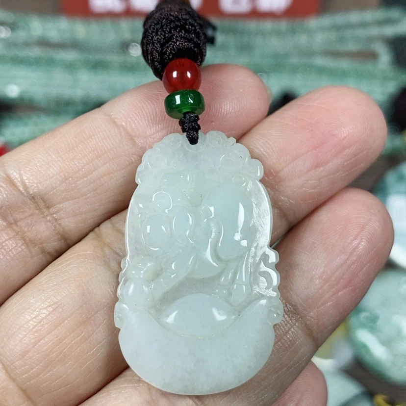 【闪购商品】翡翠颈饰未镶嵌飞*玉吊坠翡翠玉
