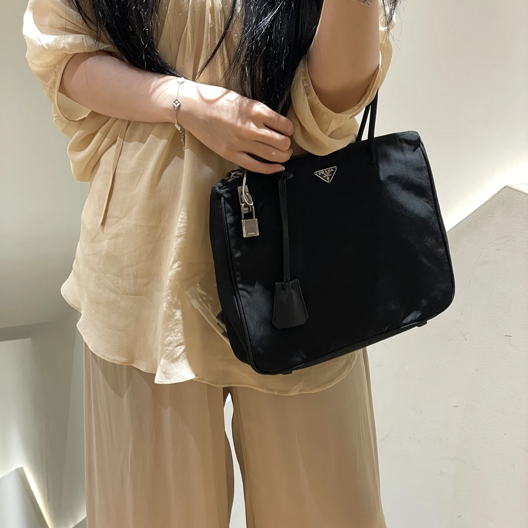 95新 Prada/普拉达 多宝二奢/10434/小托特