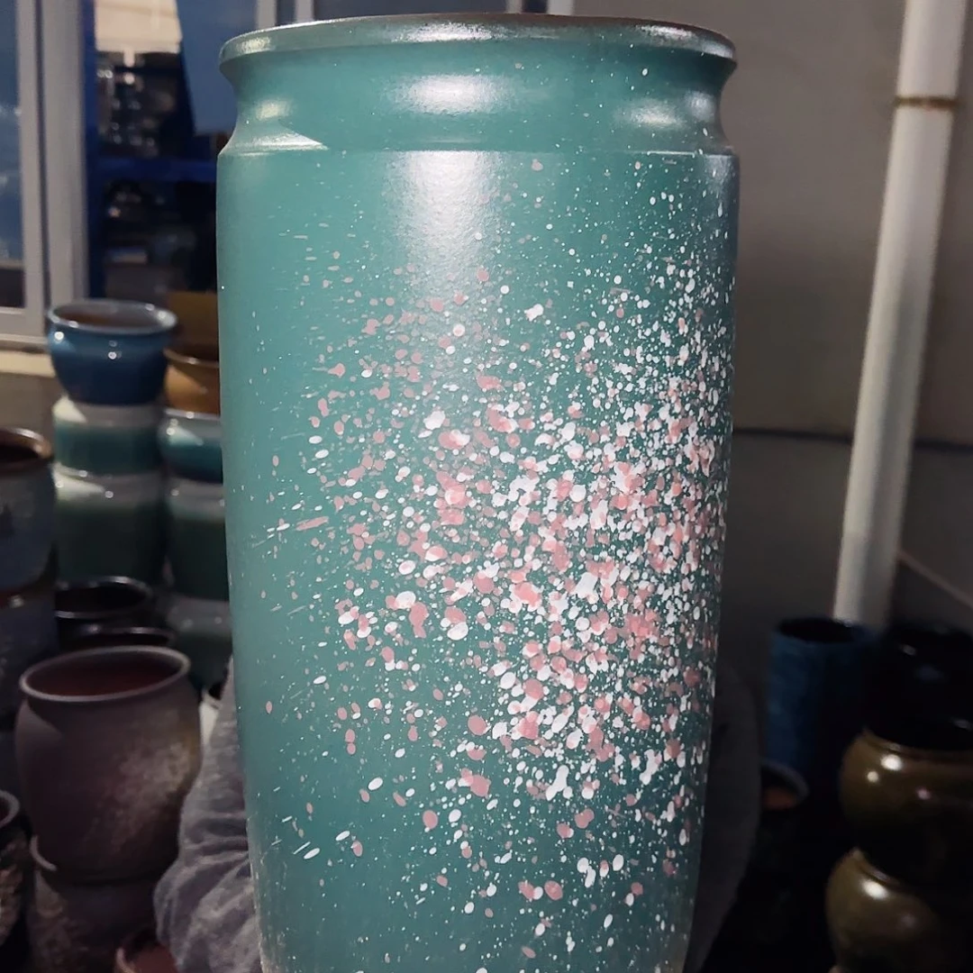 紫砂花盆高43口22