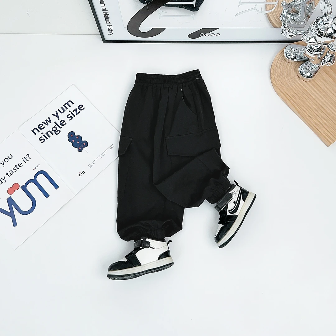 男童裤子薄款休闲裤夏装工装防蚊长裤儿童 HZ25385 悠悠童话童装