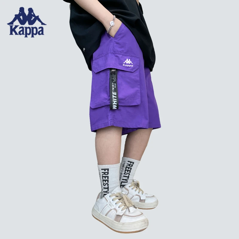Kappa Kids儿童薄款宽松工装五分裤休闲工装裤
