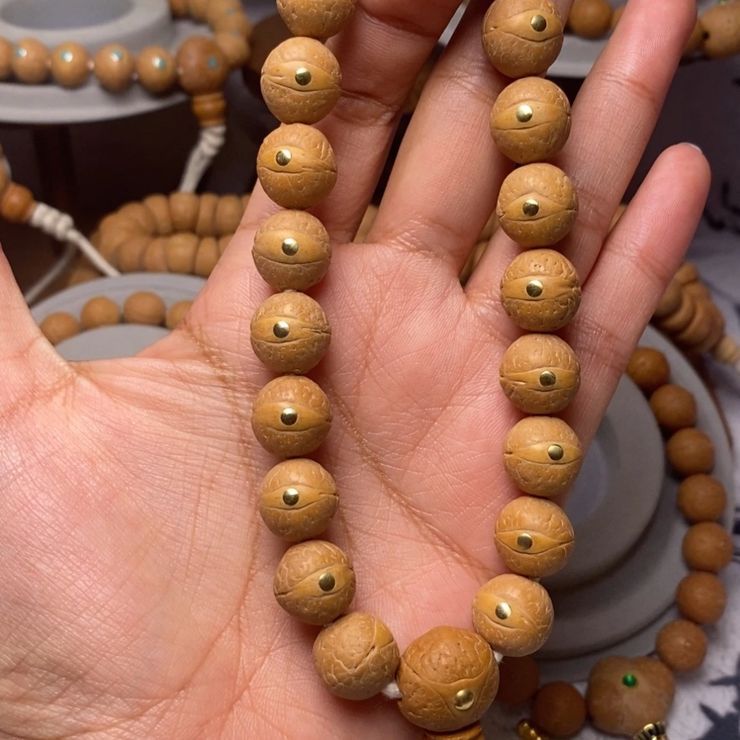 凤眼菩提吊坠手串