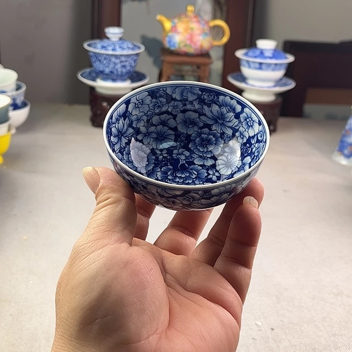 顾老师青花主人杯