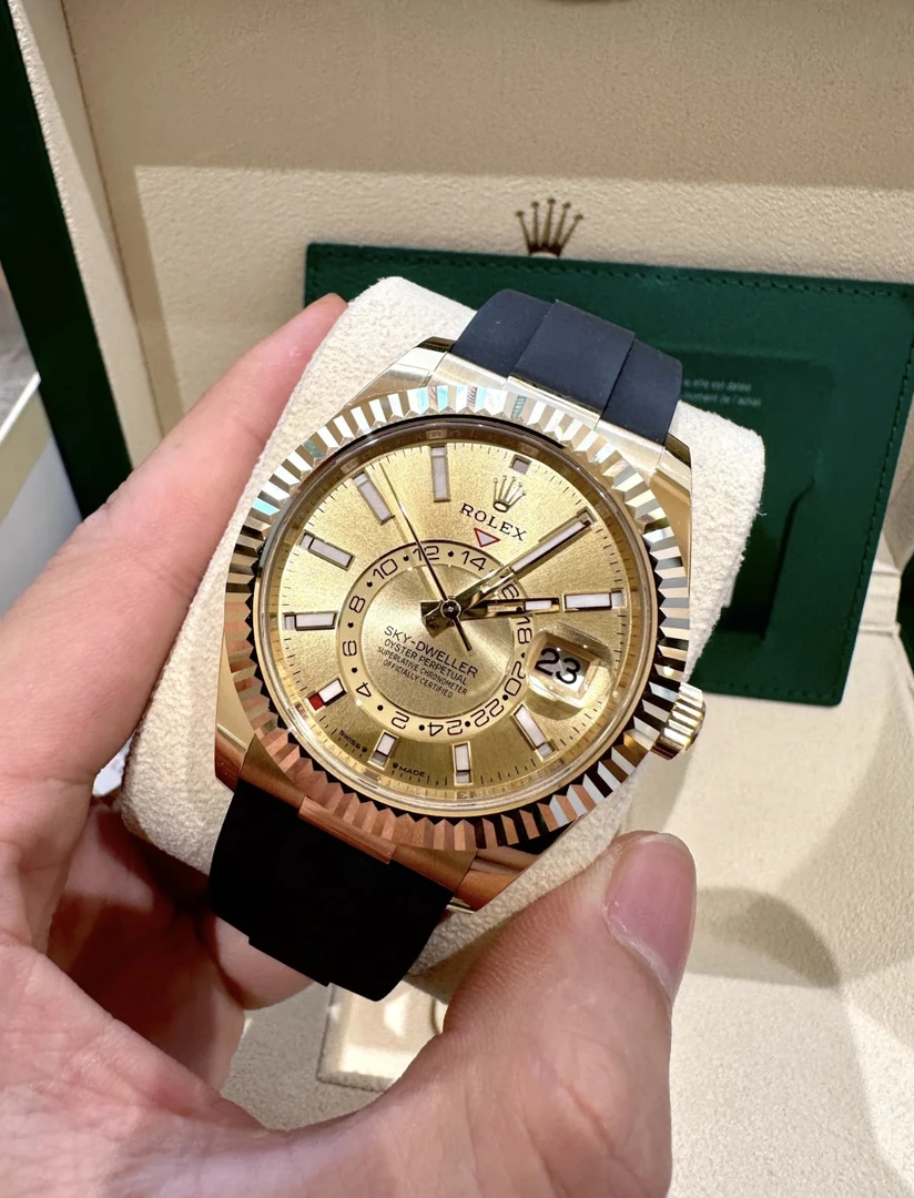 99新 Rolex/劳力士 326238-0007香槟盘 23年二手 国行双吊牌