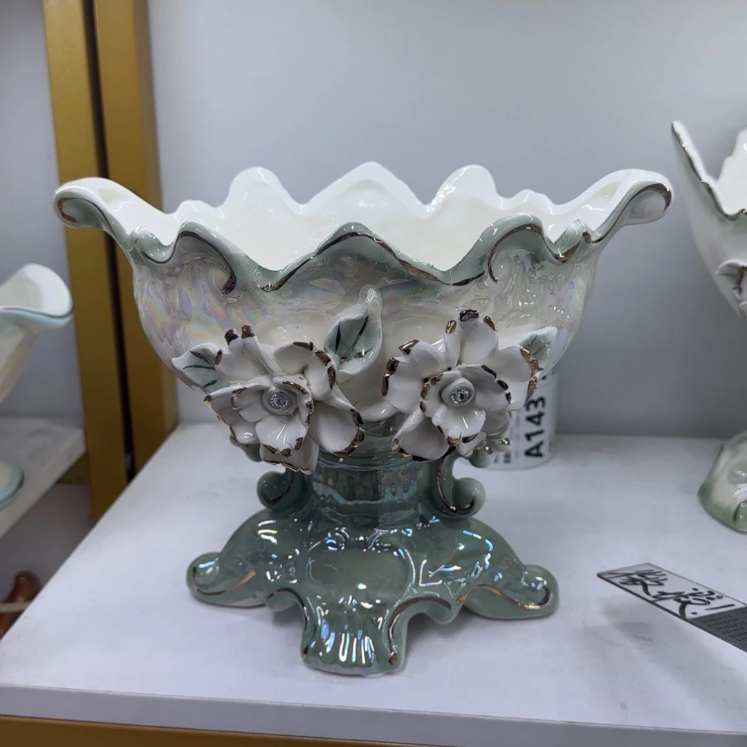 瓷片陶瓷工艺花瓶摆件