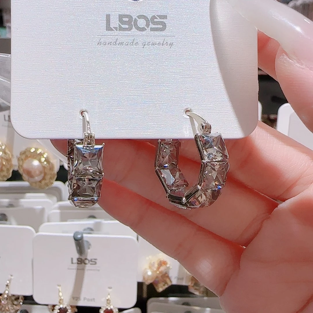 锆石铜合金925银耳环