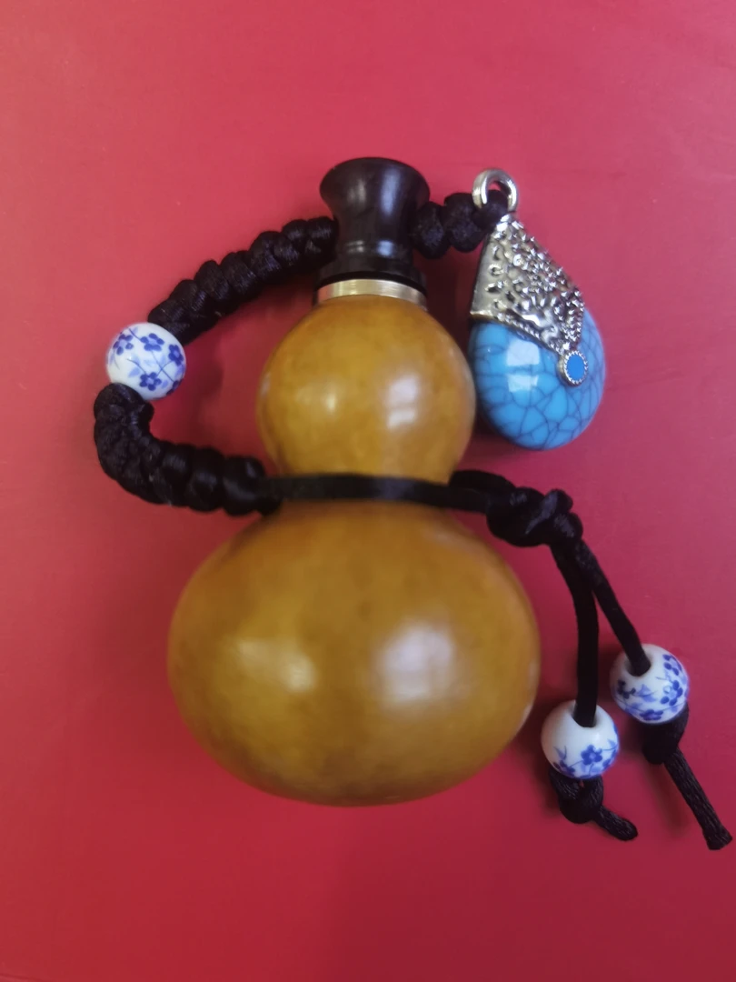 选项3戊己纳气葫芦（带手绘装酒）送底托送葫芦水壶酒葫芦葫芦文玩