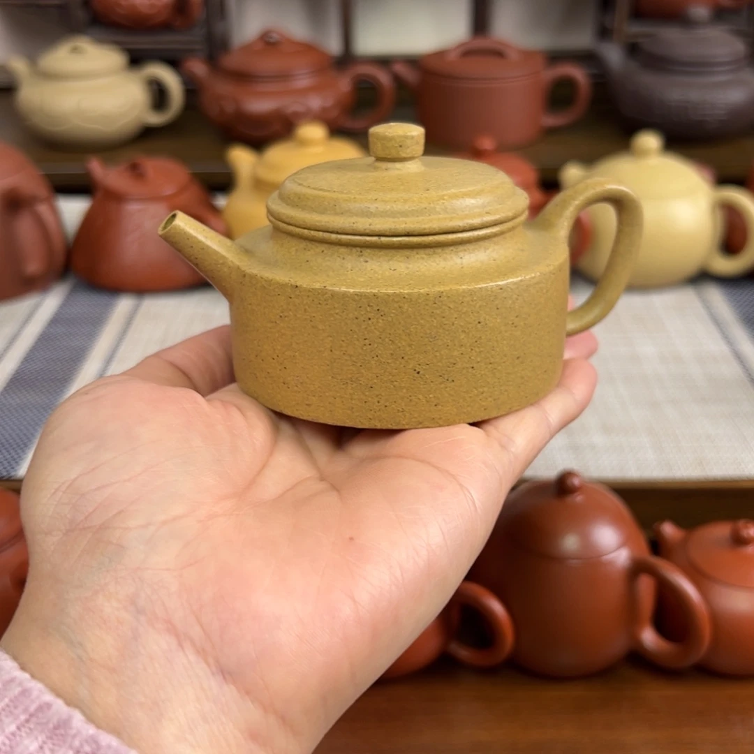 紫砂茶壶黄金段德钟全手120cc