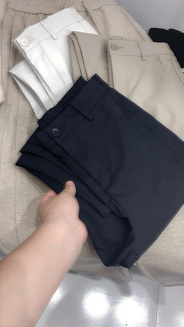 宝衣家  秋款九分烟管小西裤