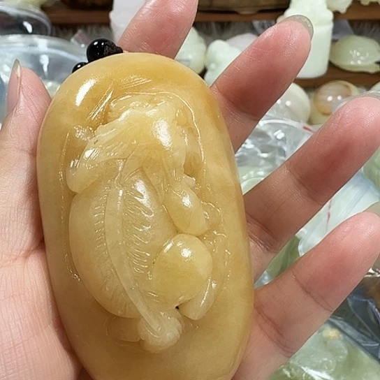 k***l砖雕石头手把件石头手把件