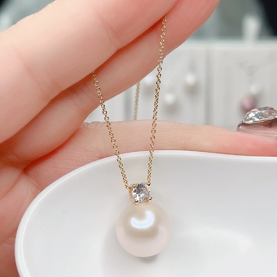 合金淡水珍珠吊坠(赠链)