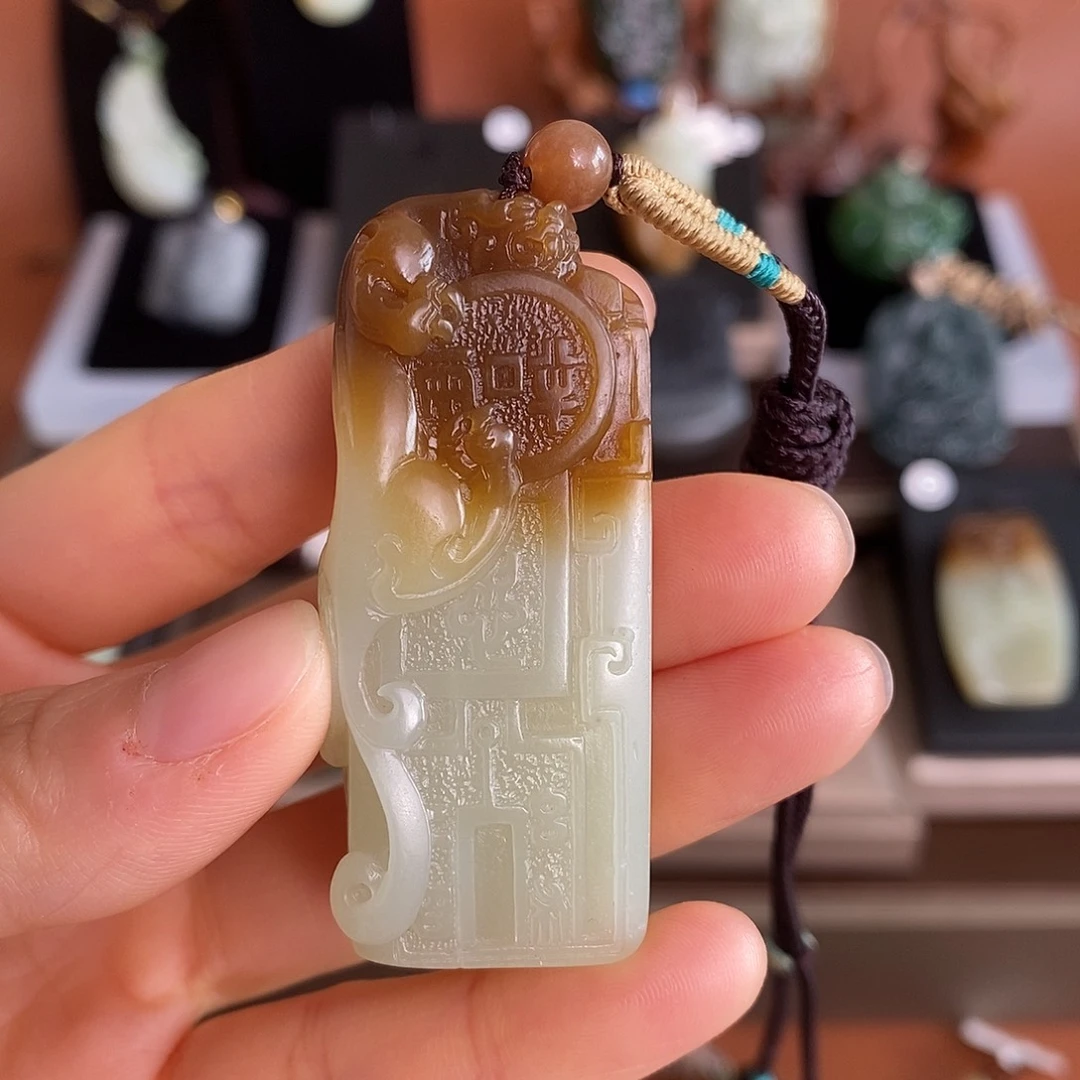 和田玉未镶嵌吊坠(不含链)