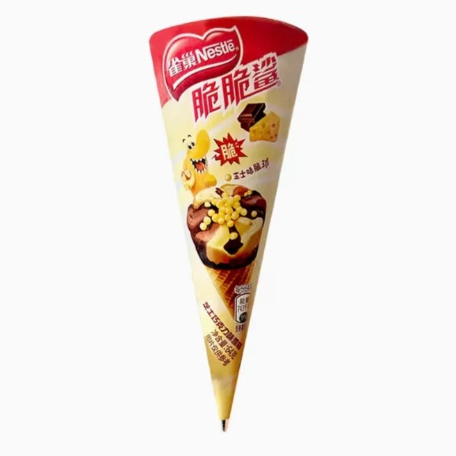 雀巢脆脆鲨芝士巧克力【脆筒】冰激凌64g/袋