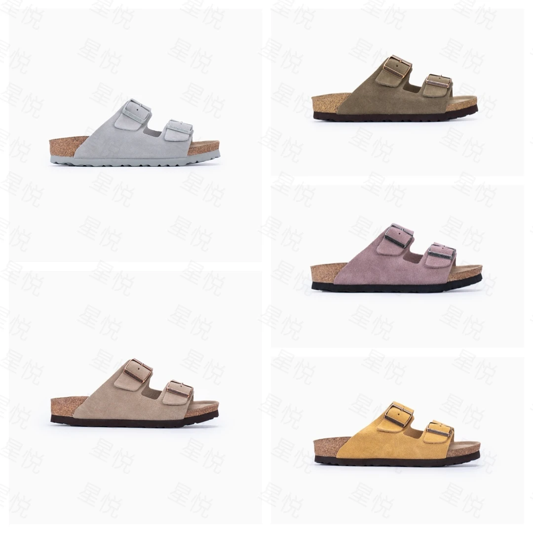 【星悦】女款软木真皮全牛皮夏季勃肯鞋2025新款爆款女鞋拖鞋