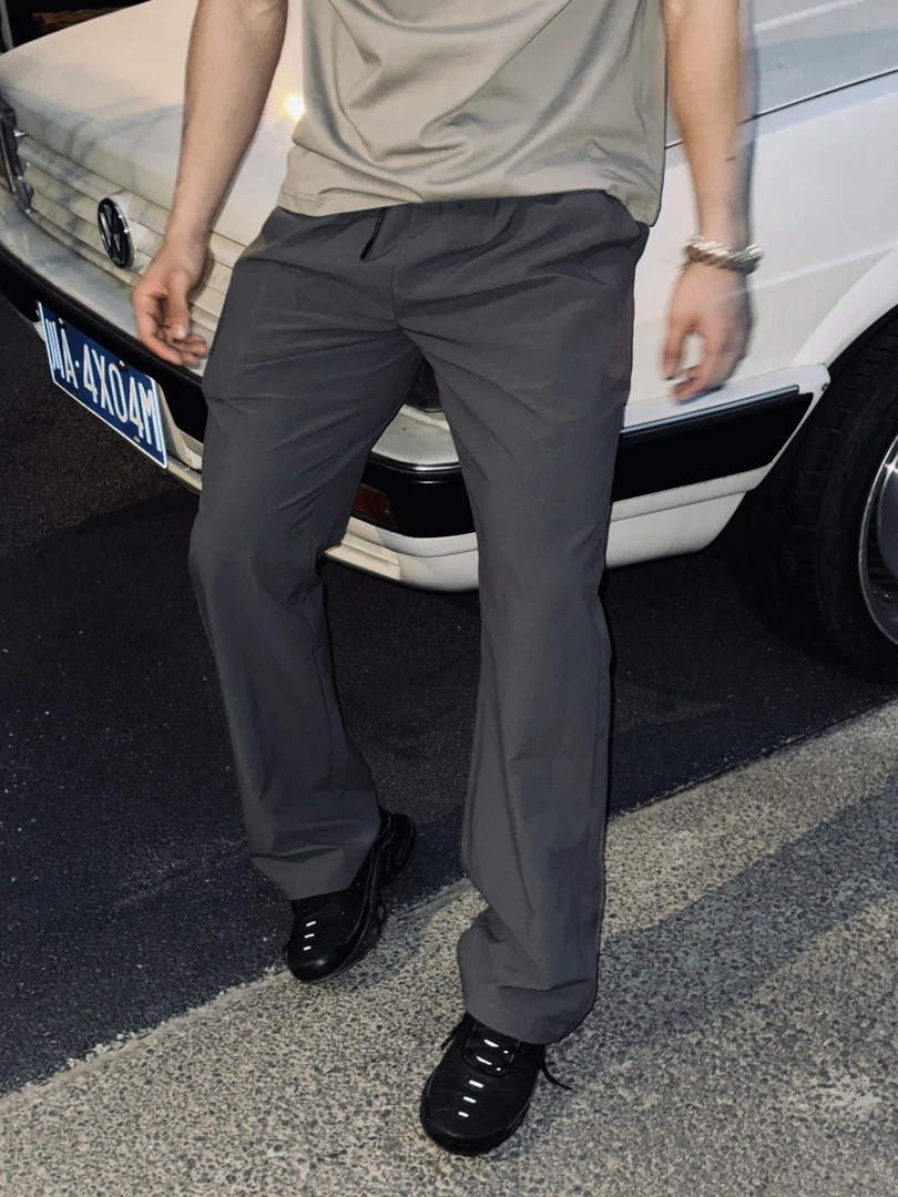 【破壳计划】 “弹力裤”lulu春夏直筒肌理感弹力显瘦百搭长裤