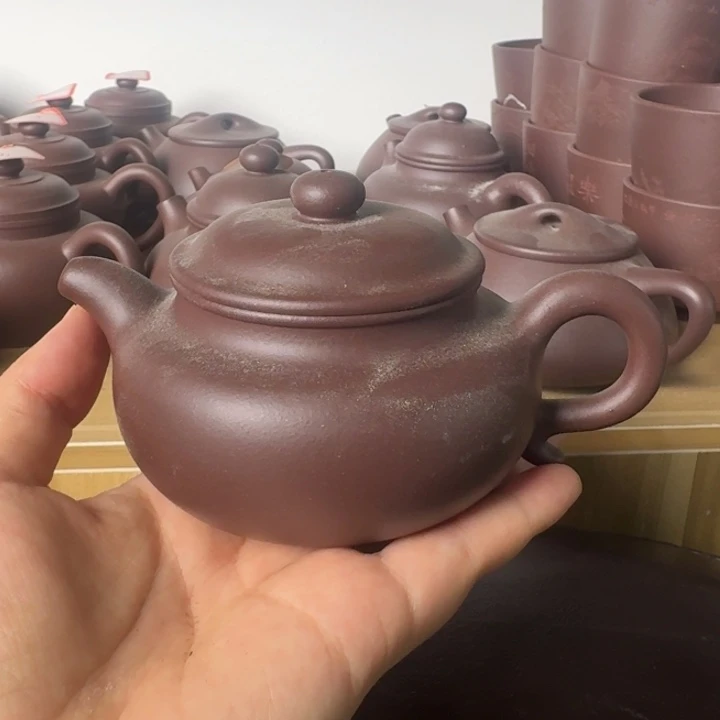 猛***行茶壶紫砂四号井底槽青仿古特价
