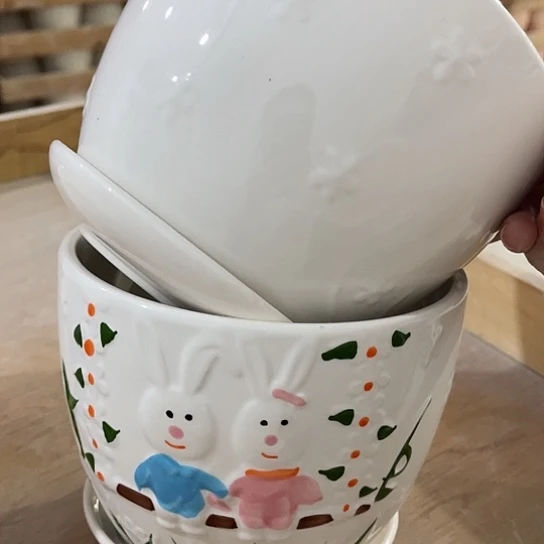 多肉绿植陶瓷花盆9.9包邮，有孔