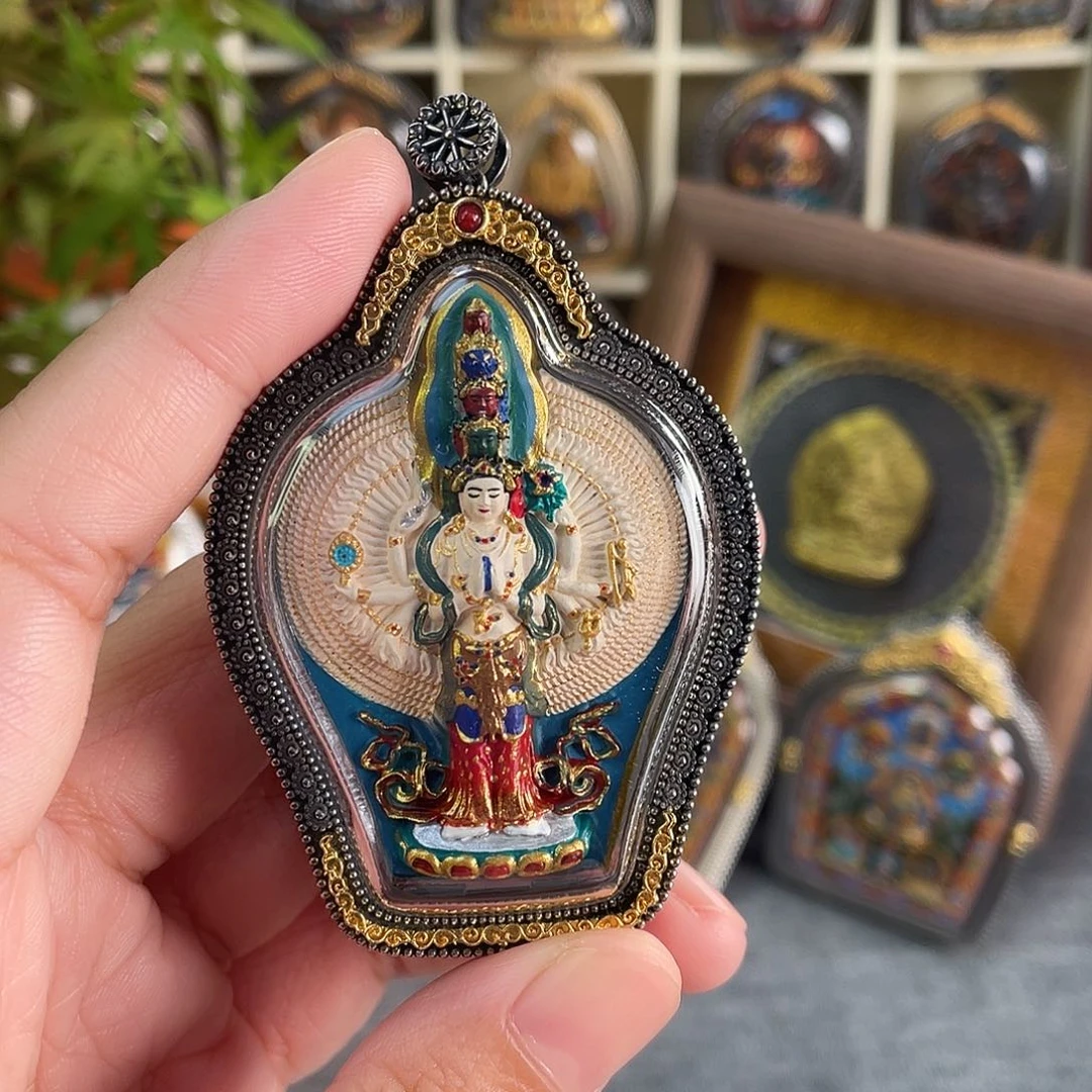 泥塑坚****0千手观彩绘擦擦