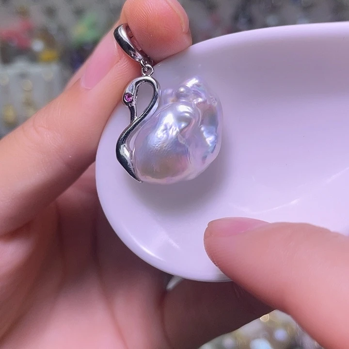 颈饰合金淡水珍珠45