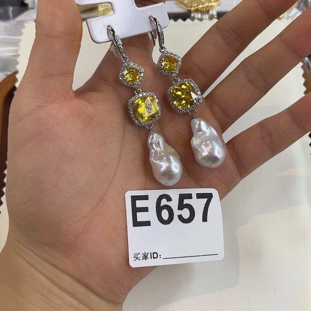耳饰合金淡水珍珠