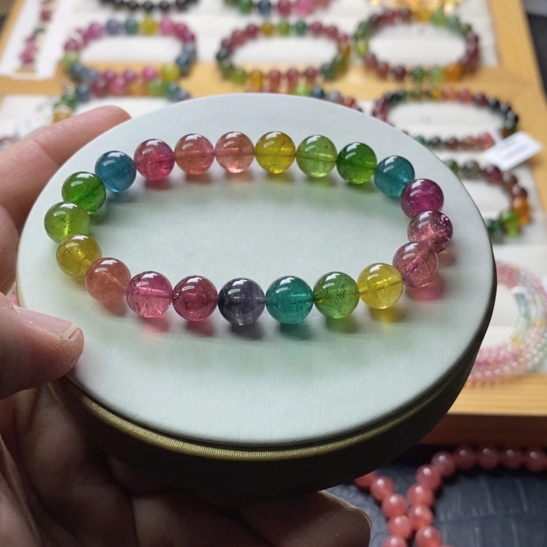 碧玺未镶嵌碧玺手链