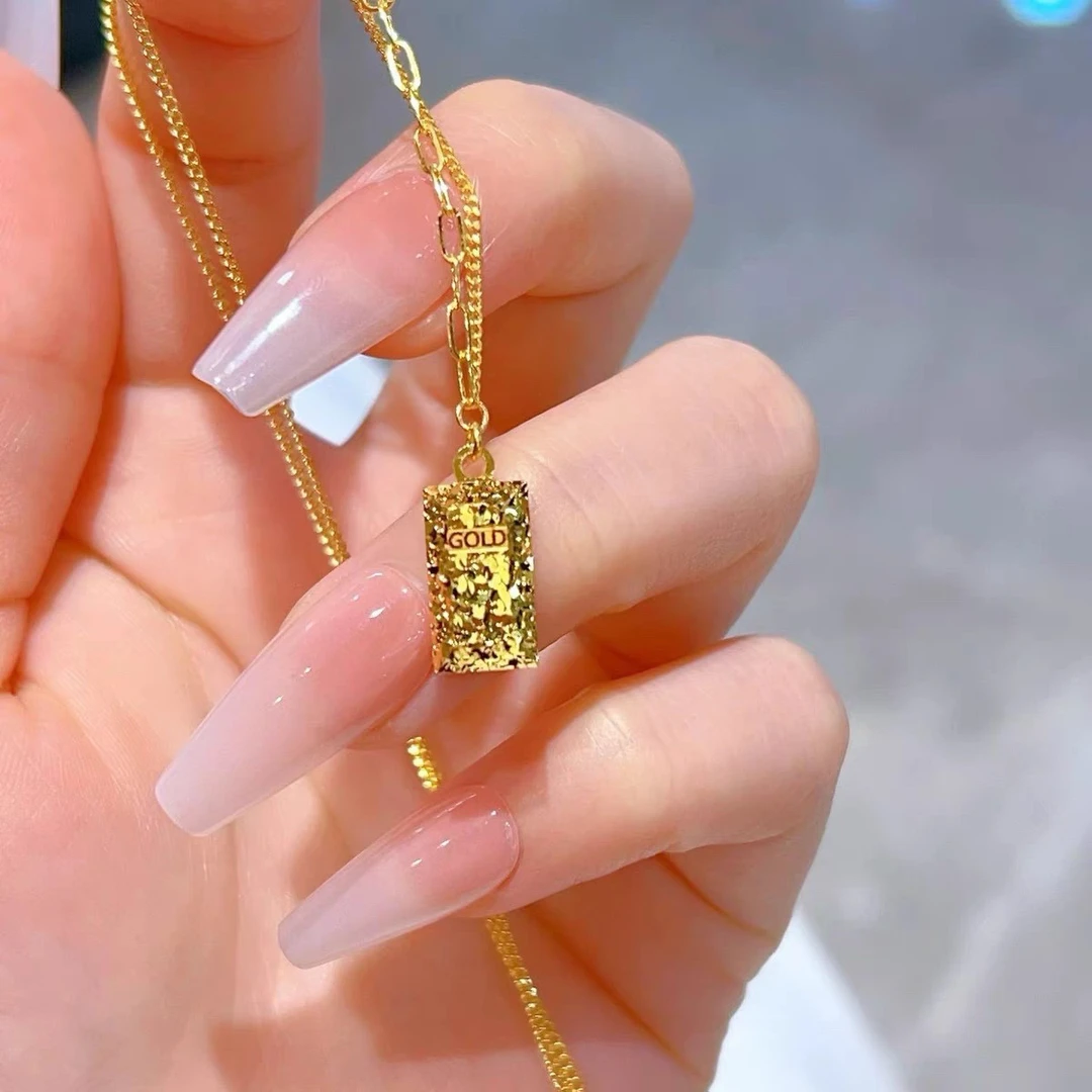 坠链均足银 足银999.9碎冰冰暴富套链T393