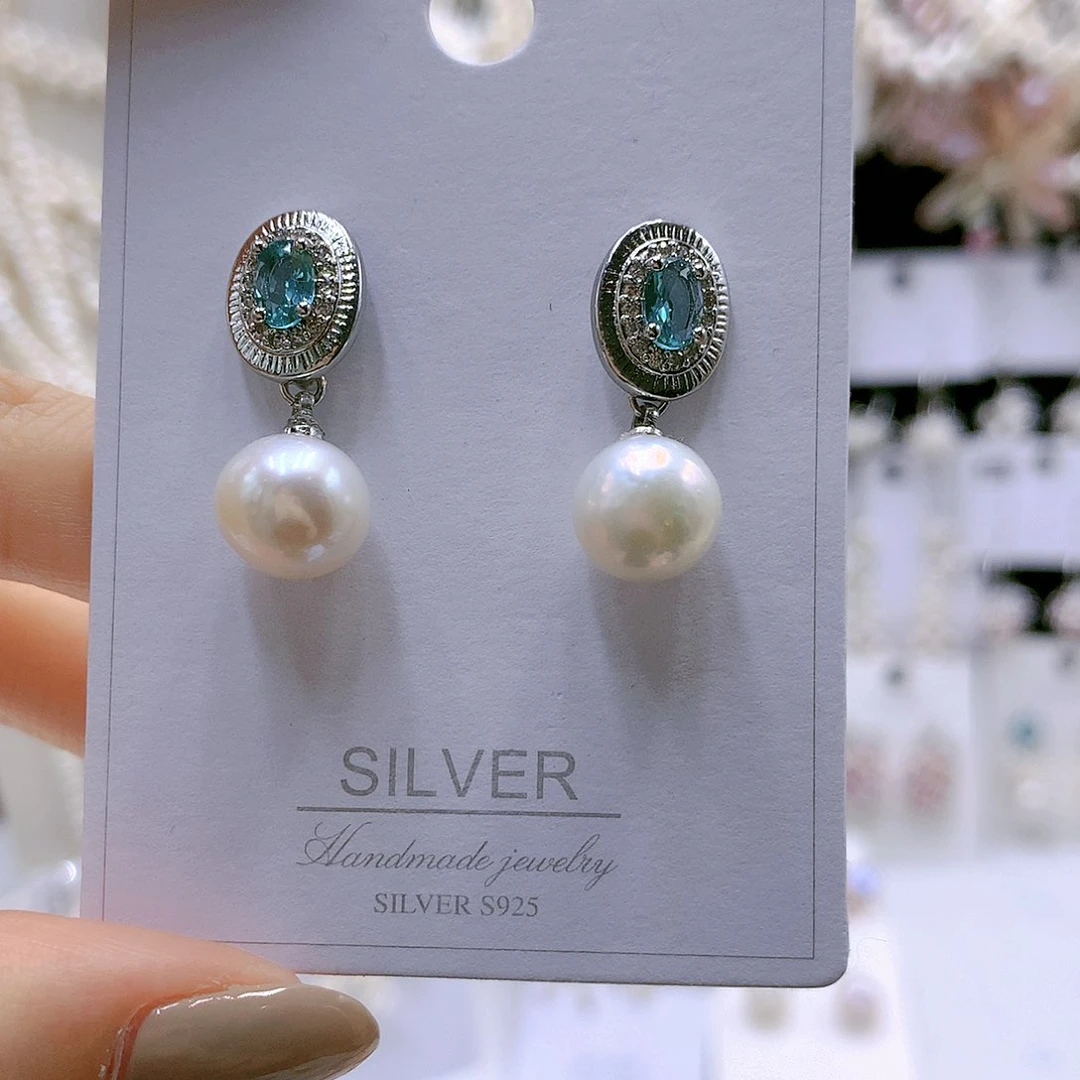 颈饰银S925镶嵌淡水珍珠