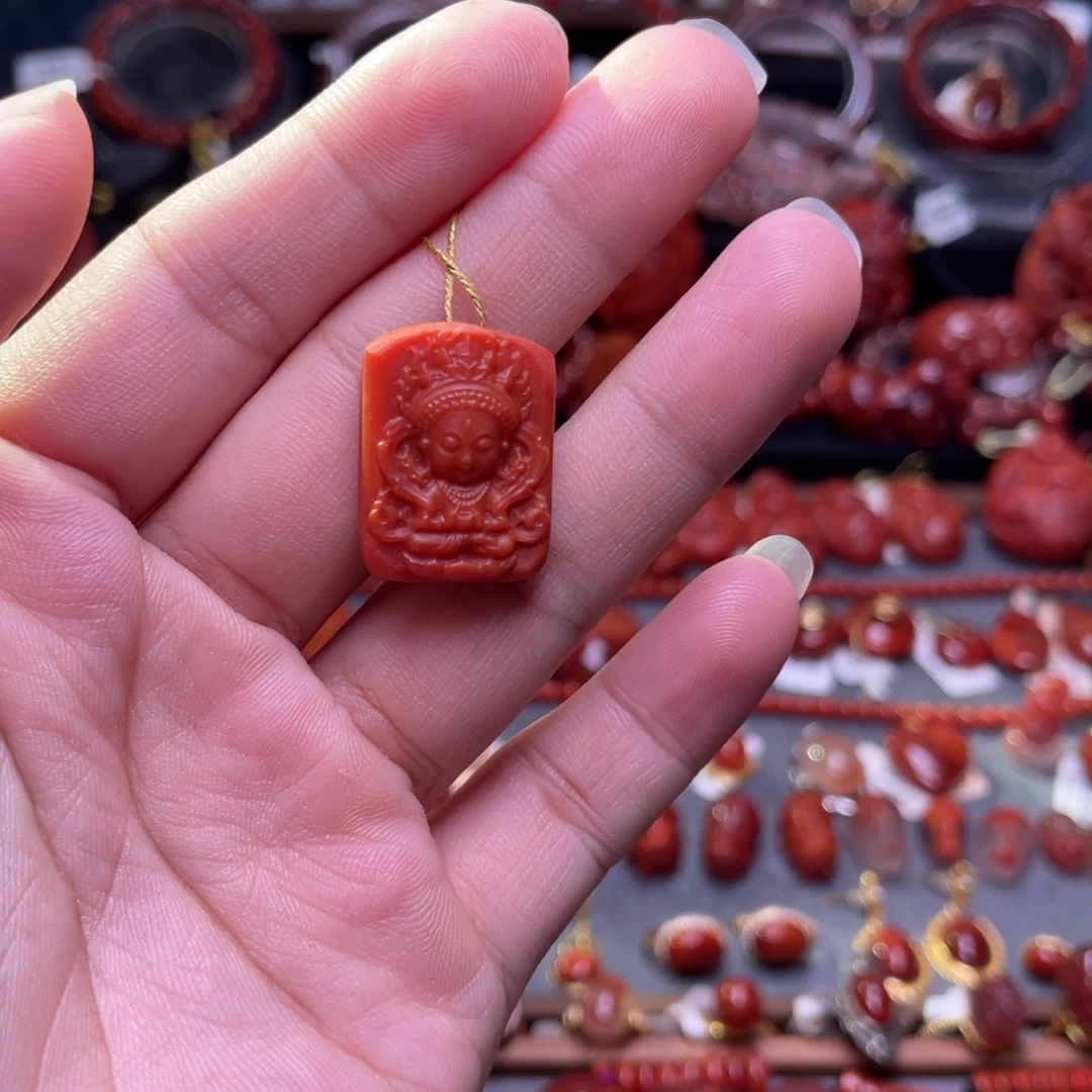 南红玛瑙未镶嵌度母