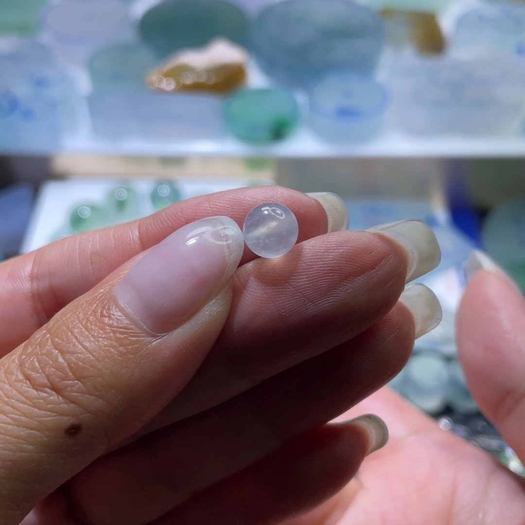 定制翡翠未镶嵌卡7.3珠子