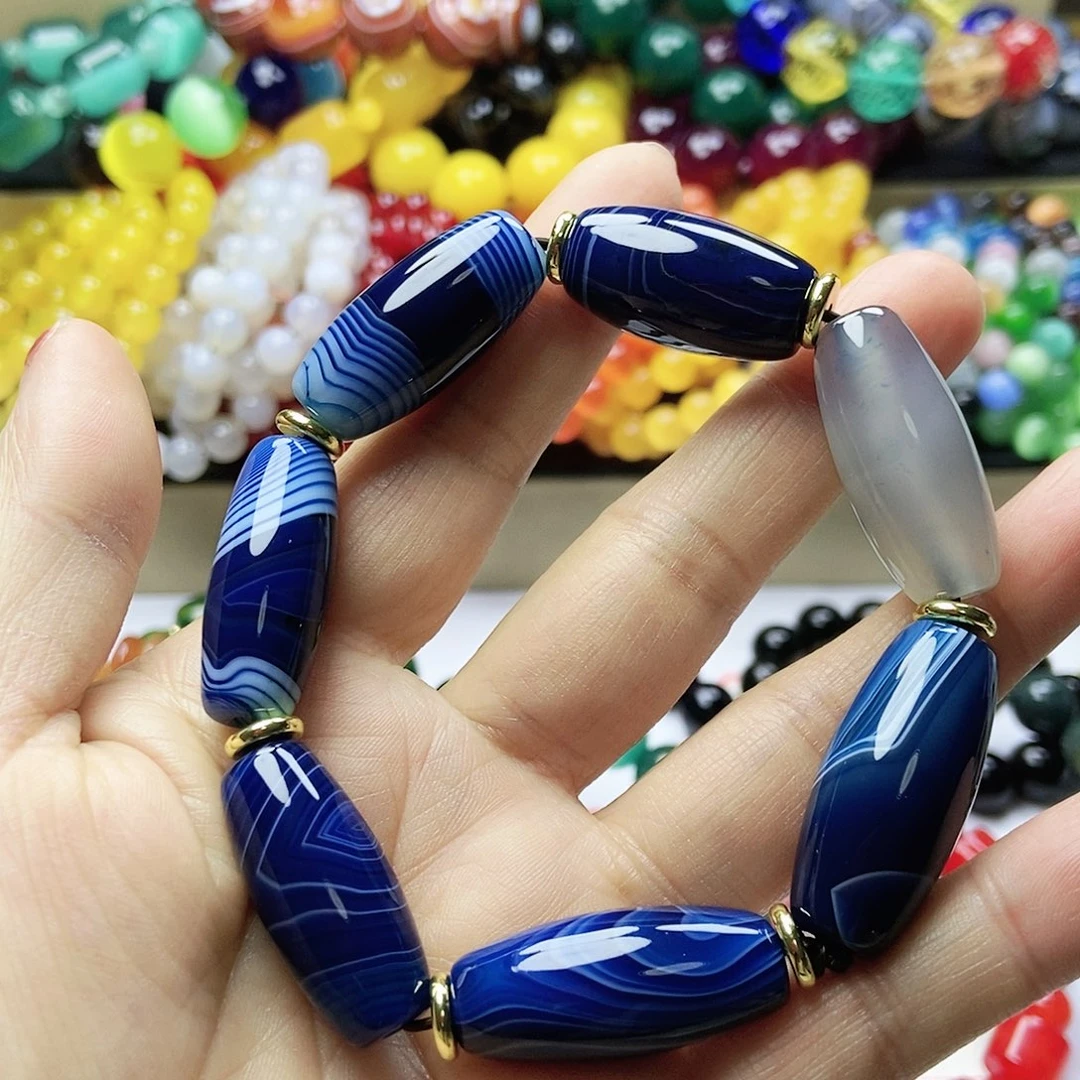 玛瑙/玉髓手链未镶嵌用****9