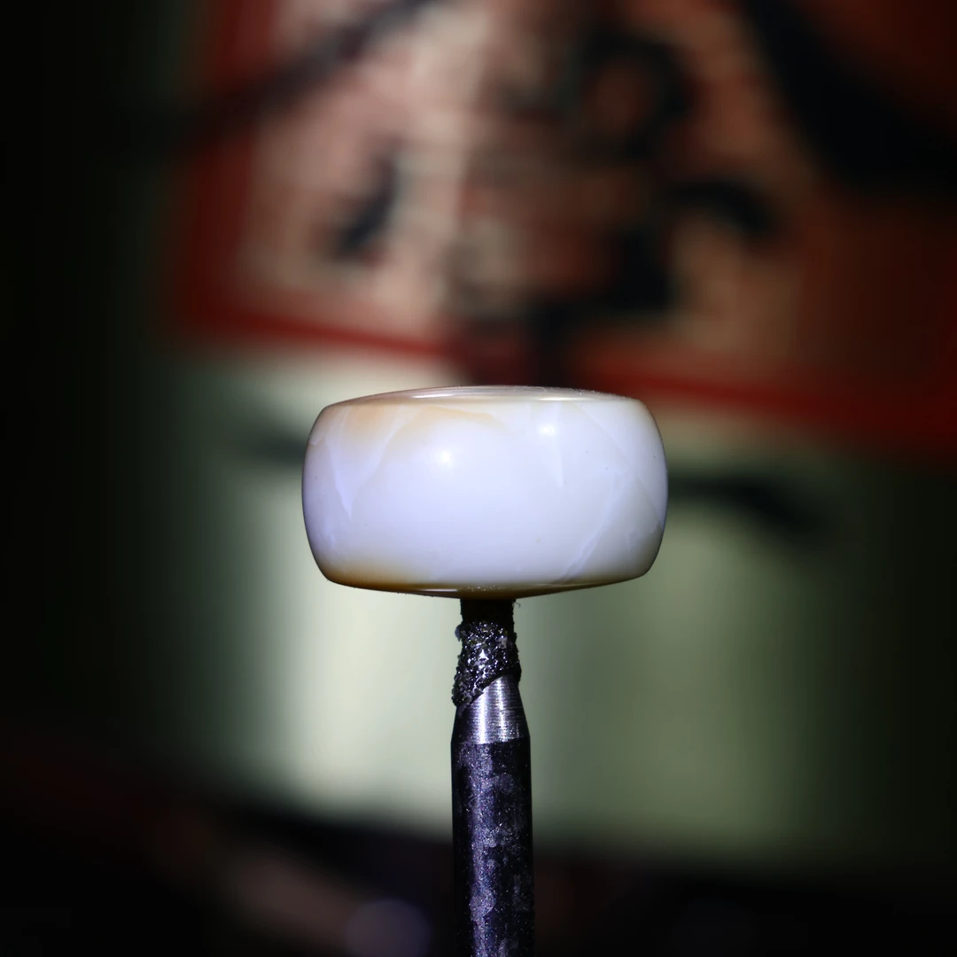 10m蜜蜡扣子隔珠顶珠天然原矿一物一图精工瓷白白蜡蜜蜡配饰A370