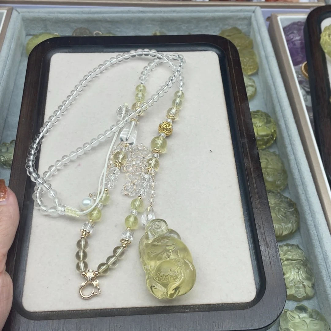 水晶吊坠(不含链)未镶嵌草*ღ