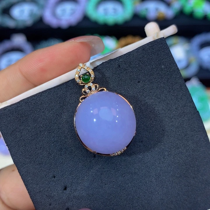 18K金镶嵌手链翡翠翡翠