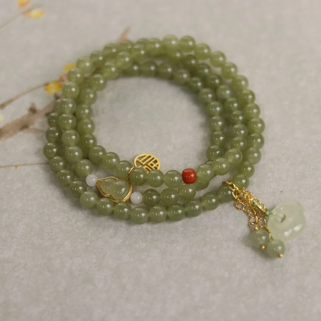 ZC10A18779[原创]和田玉多圈手串（多样性发货)