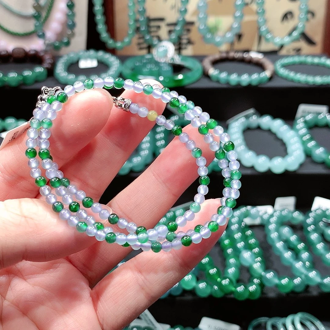 泽***？翡翠未镶嵌手链卡3.5