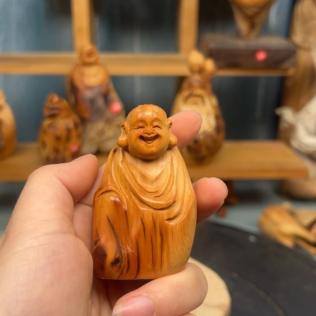 木天*客崖柏木摆件手把件
