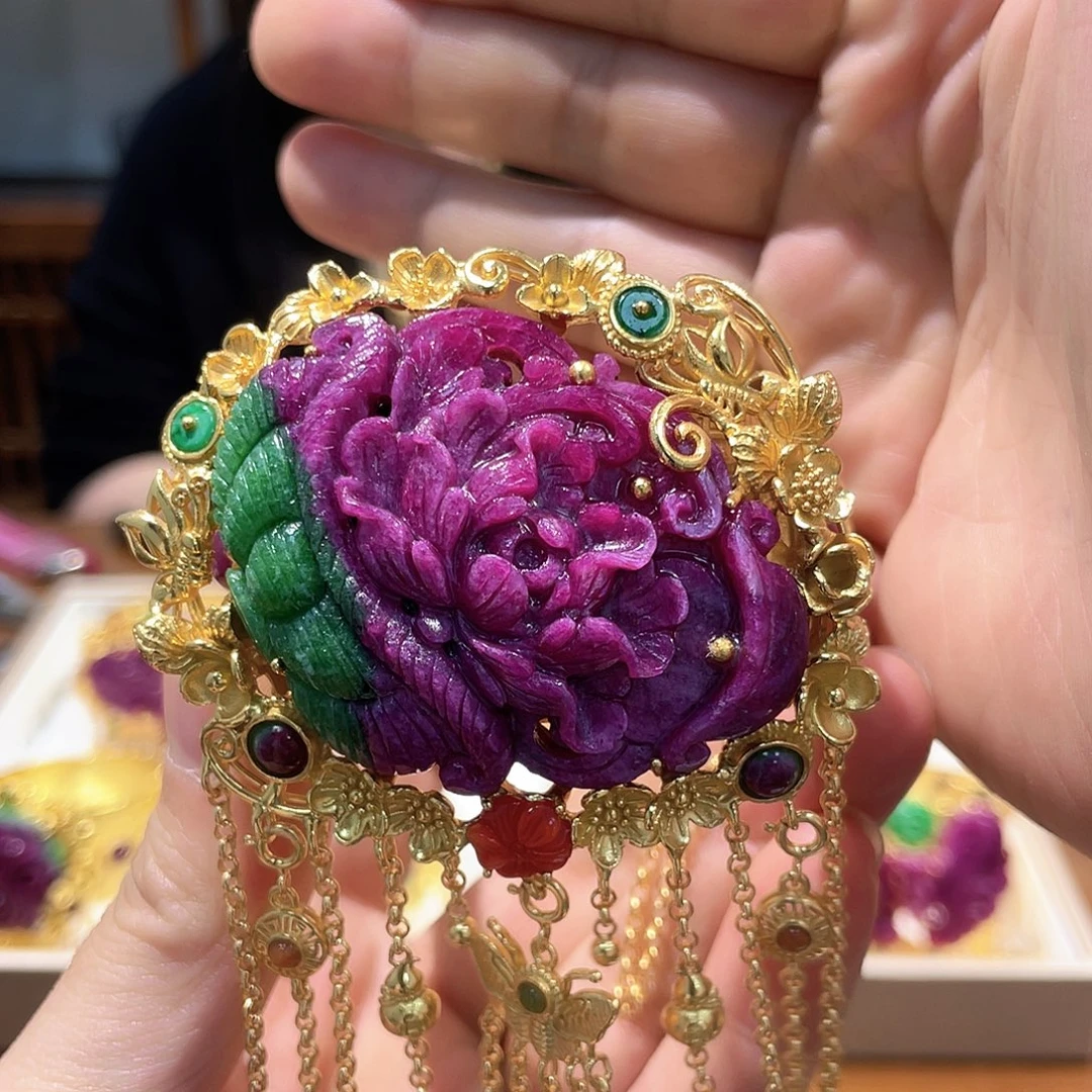 锦纶铁合金红宝手镯
