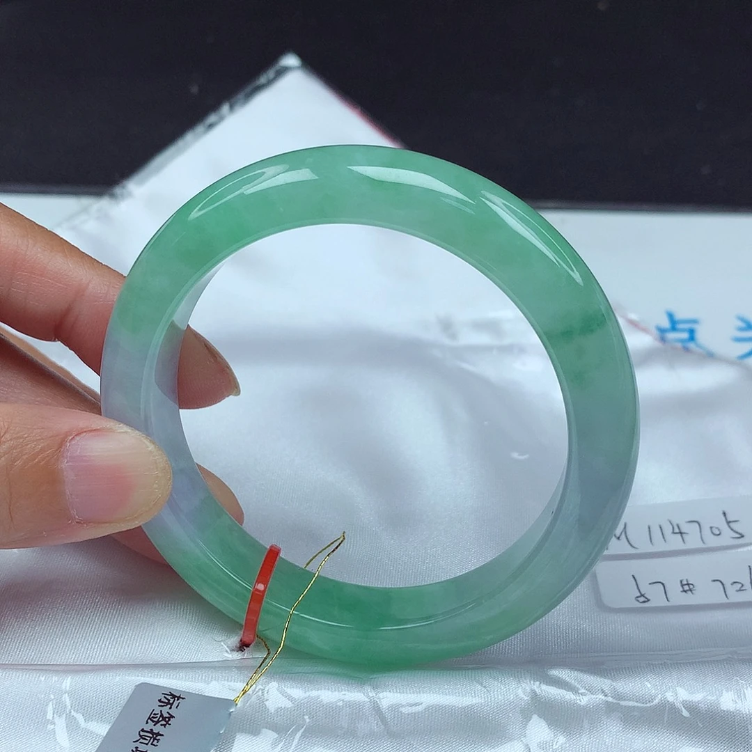 翡翠未镶嵌手镯57圈4705