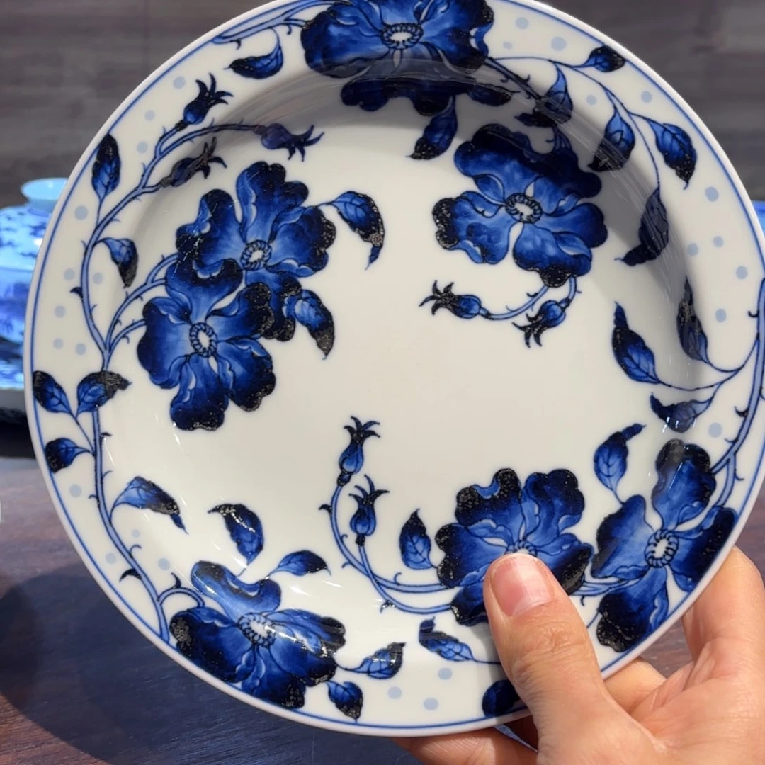 瓷片手工手绘陶瓷茶具