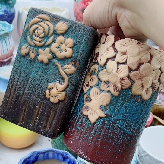 多肉绿植陶瓷花盆9.9包邮