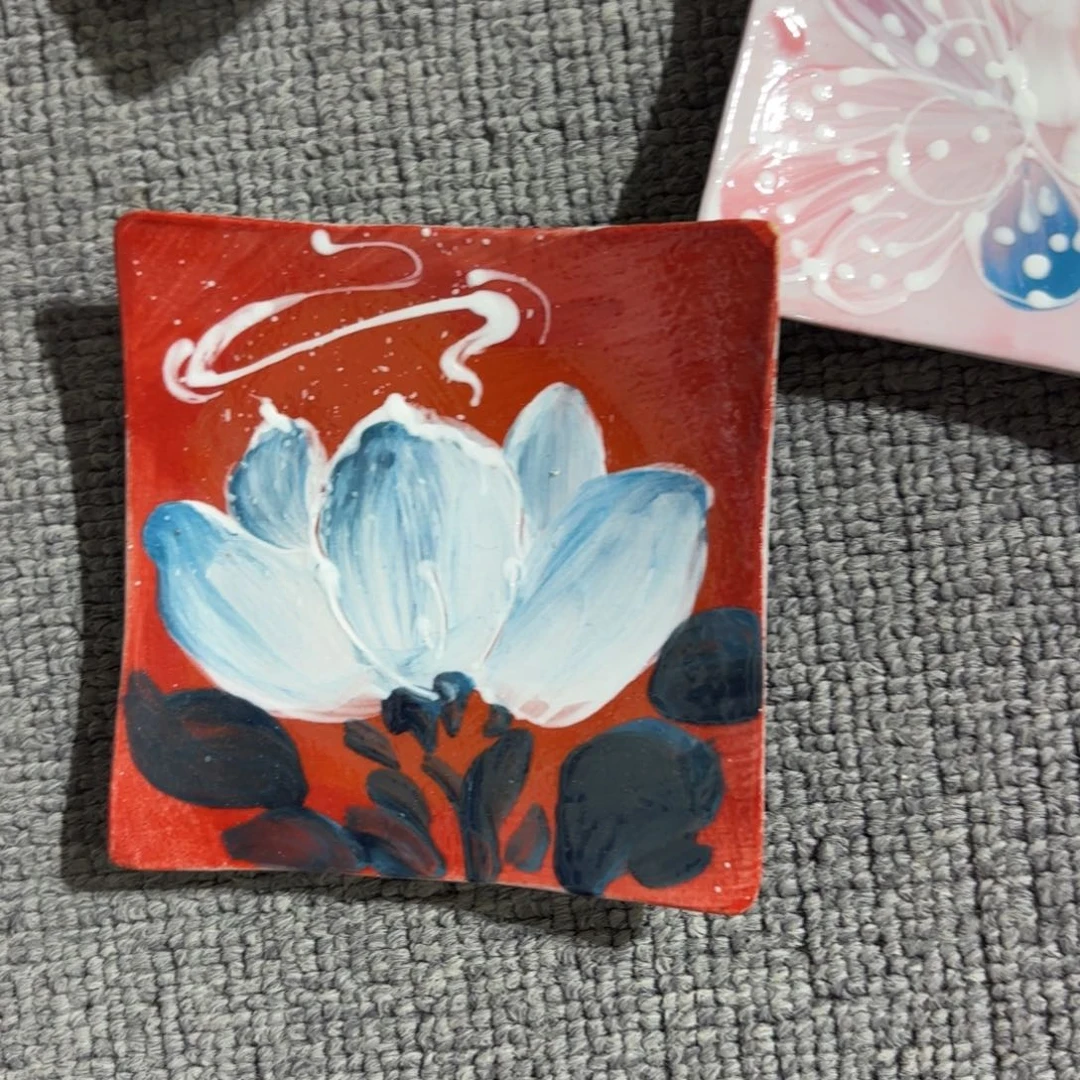 瓷片景德镇手绘高温釉下彩陶瓷茶具