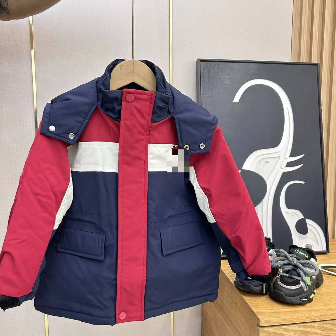 （巴*豆）MF-835 品牌撤柜加厚棉衣时尚短款百搭连帽中大童冬季大码