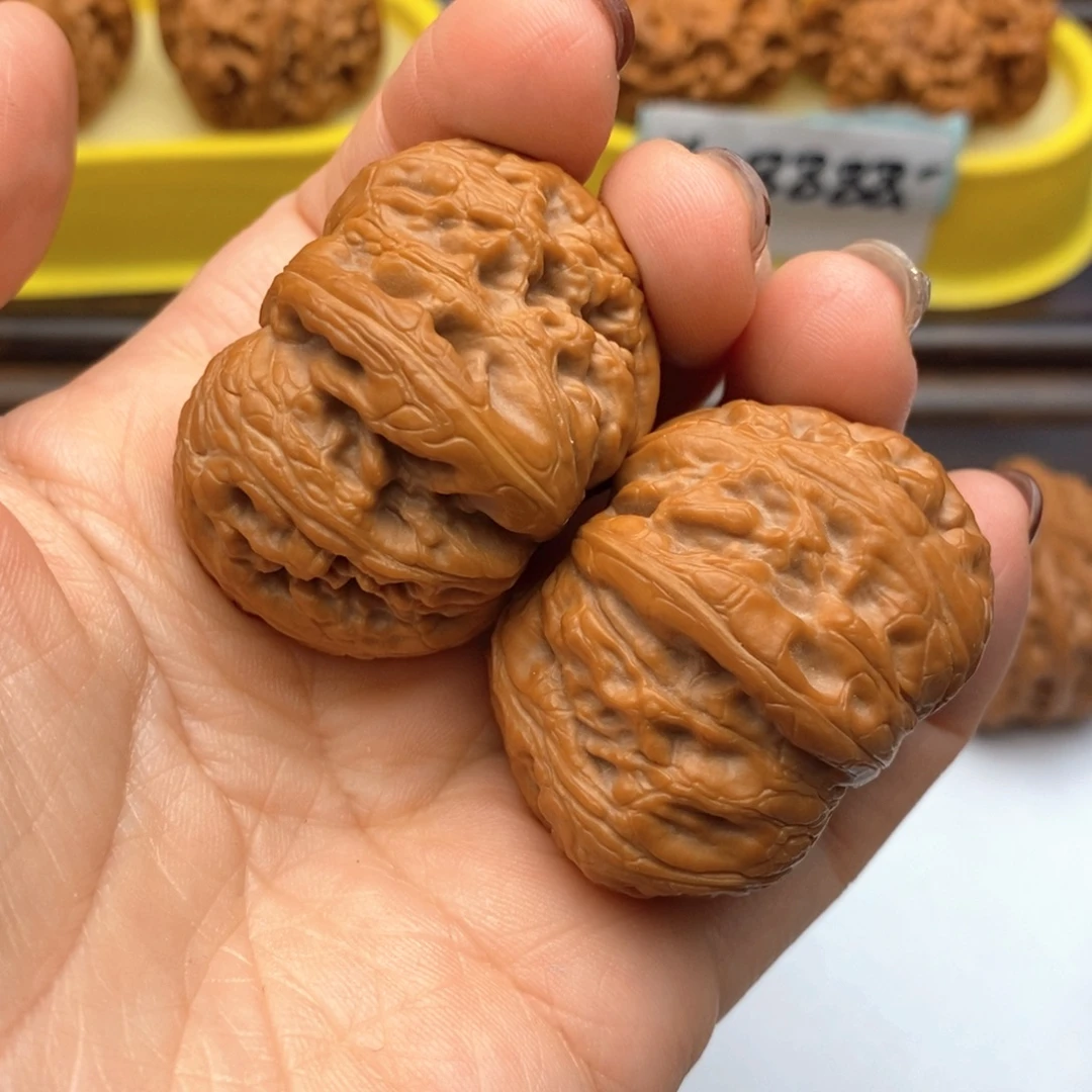 文玩核桃把件42尺精品平谷元宝