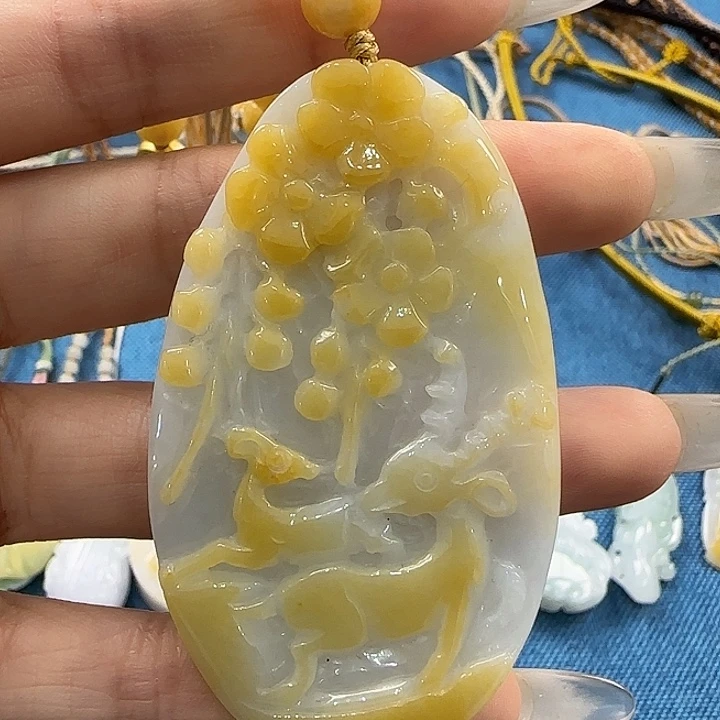 颈饰未镶嵌翡翠天然翡翠未镶嵌