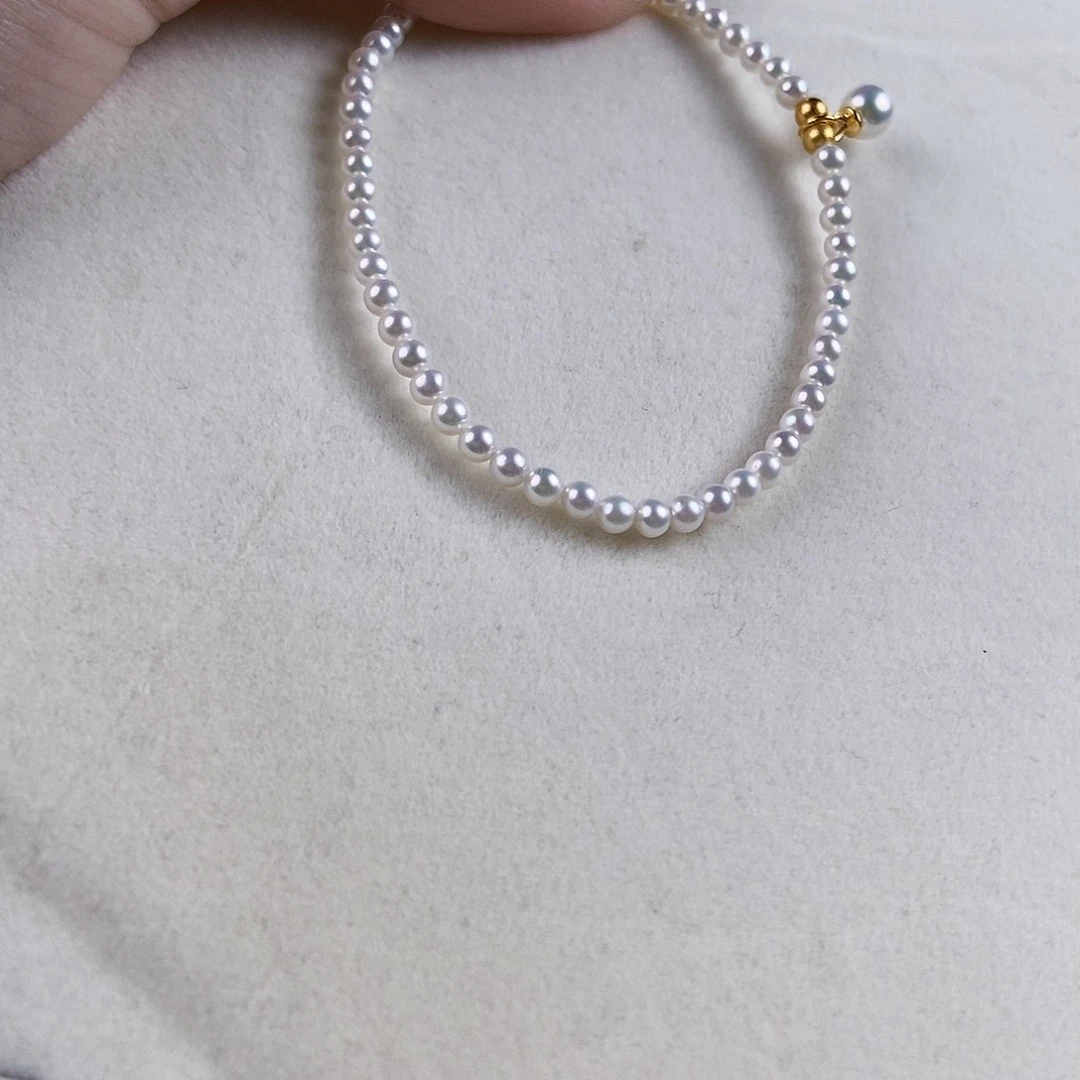 淡水珍珠手绳银S925镶嵌