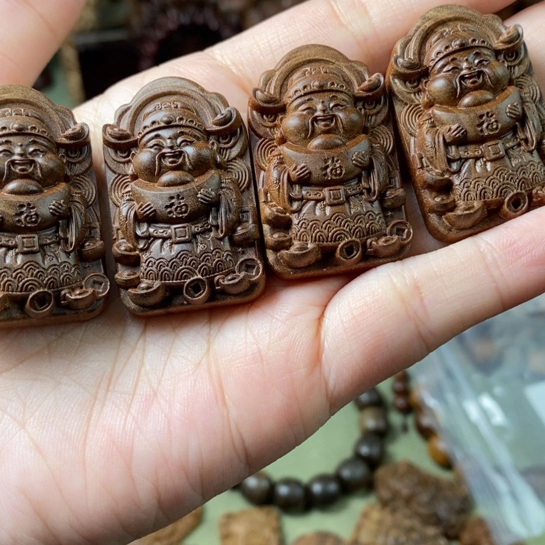 檀香木手串/手链财神黑肉瑕疵