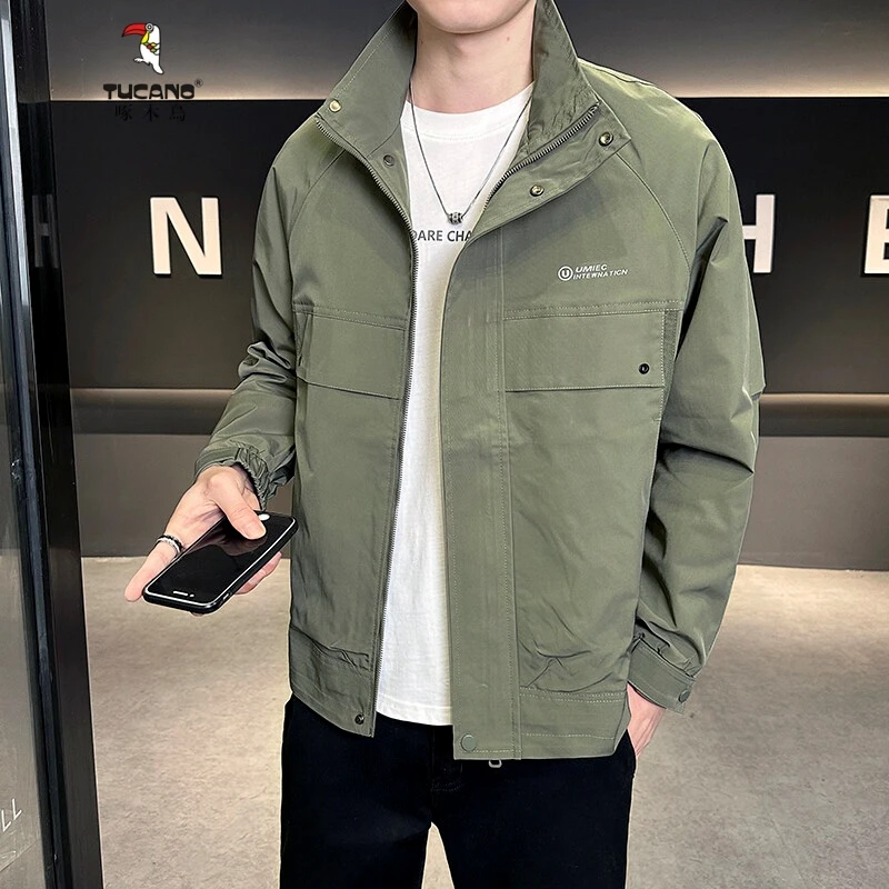 TUCANO/啄木鳥春季新款 夹克男潮流立领休闲外套宽松百搭帅气